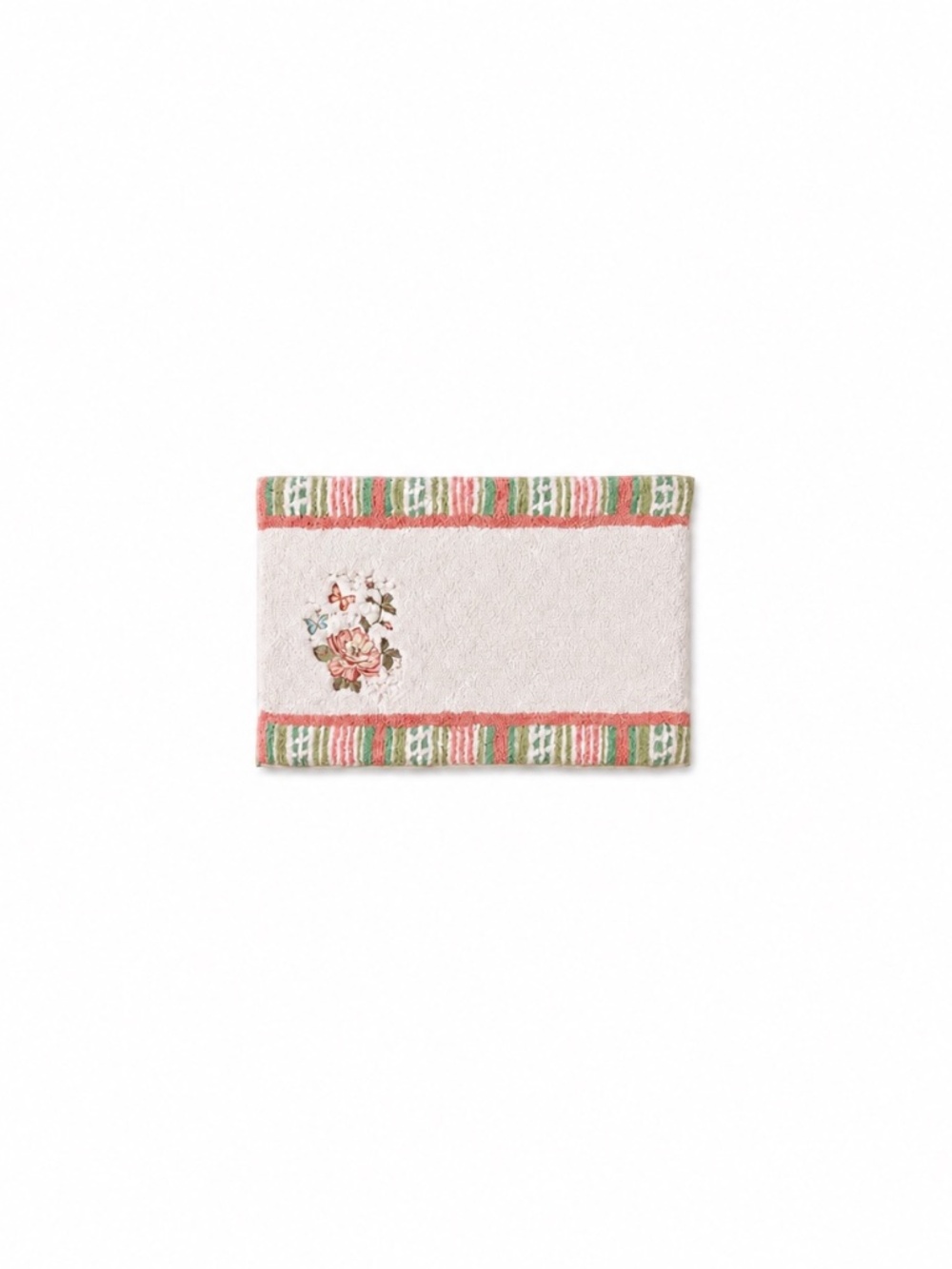 Bath Mat Cotton Bath Rug Decorative Bathroom Decor butterfly Garden Collection